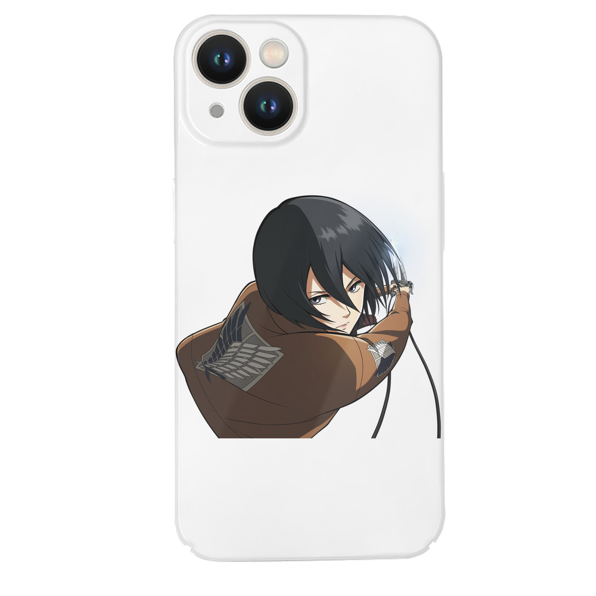 （画像用） 進撃の巨人 ミカサ·アッカーマン Attack on Titan Mikasa Ackerman 【iPhone 14シリーズ対応】ハードケース